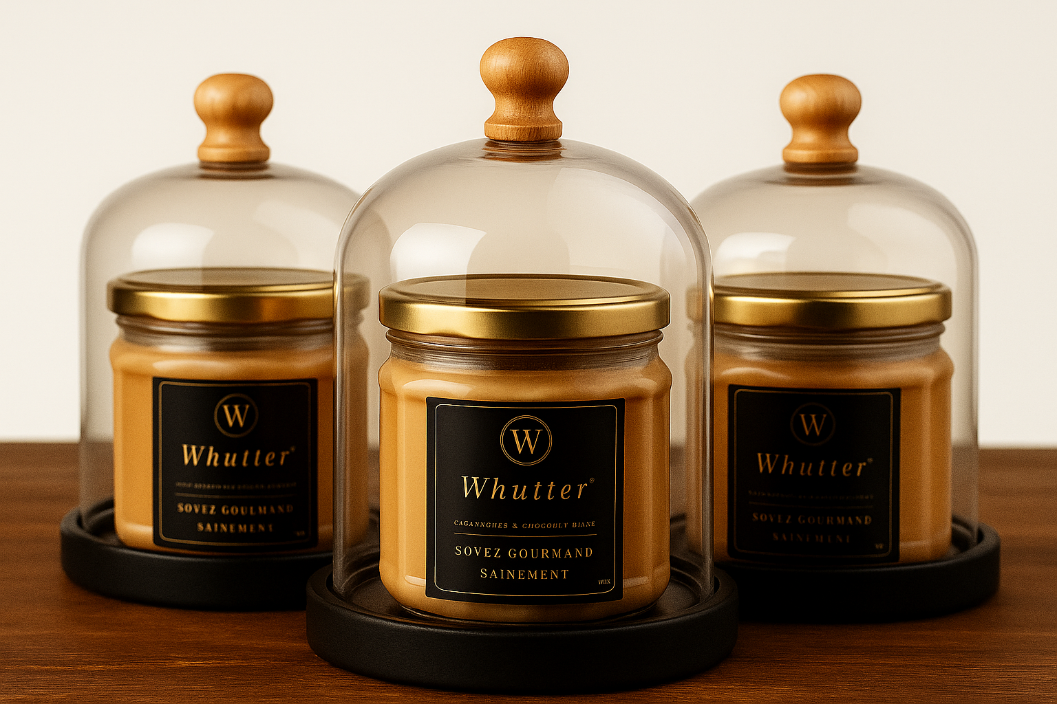 3 pots de Beurre de cacahuètes au chocolat blanc